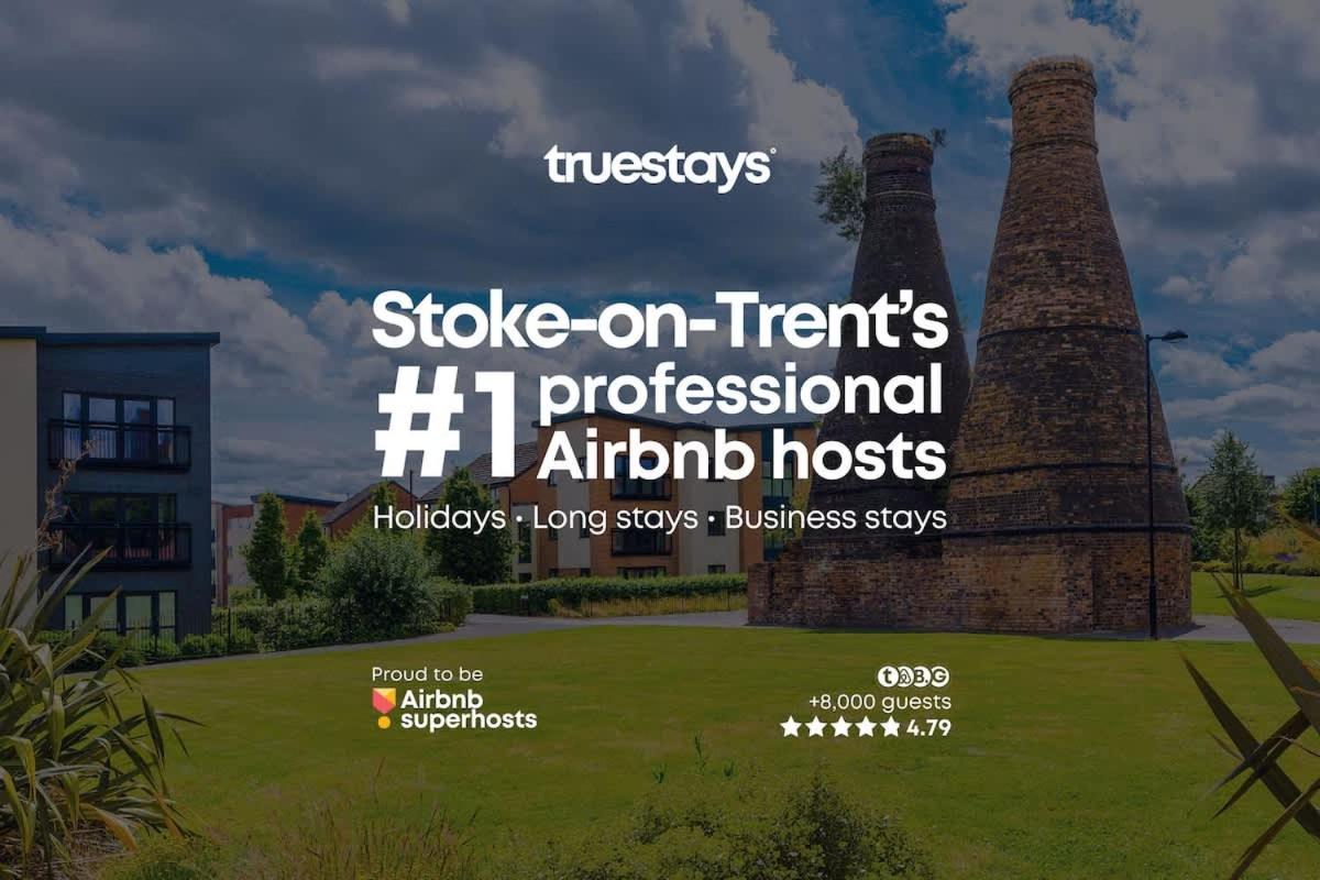 Ambassador House By Truestays - Luxury 4 Bedroom House In Stoke-On-Trent Etruria Extérieur photo
